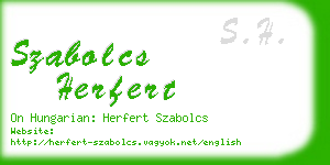 szabolcs herfert business card